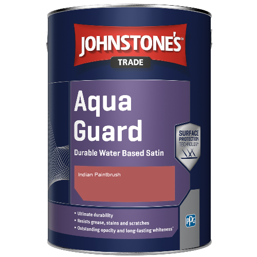 Aqua Guard Durable Water Based Satin - Indian Paintbrush - 5ltr